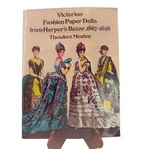 Vintage Victorian Paper Dolls Harpers Bazar Menten Uncut 1977 Dover 1867 to 1898